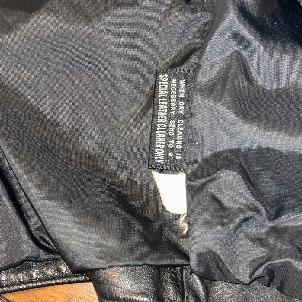 Chia 100% Leather Black Fringe Jacket – Women’s L - Picture 5 of 11